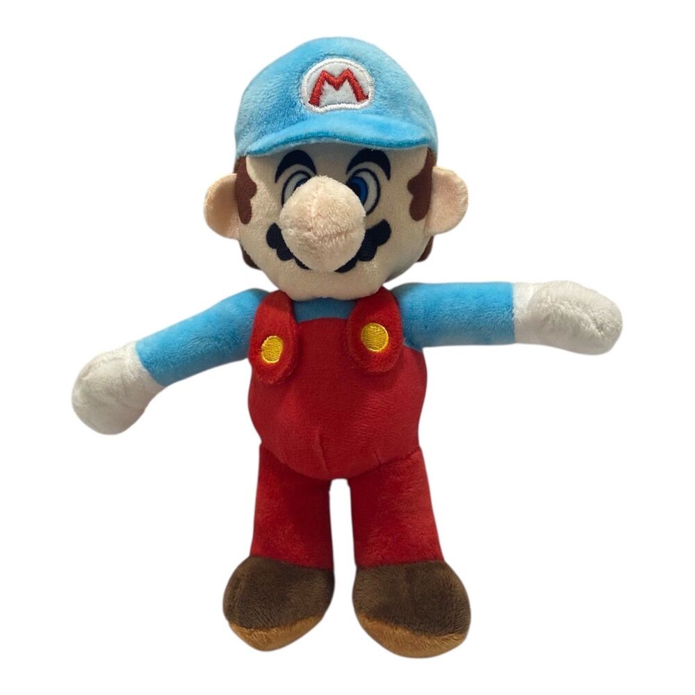 Good Stuff Super Mario Ice Mario Plush Stuffed Toy 8” Blue White 2023